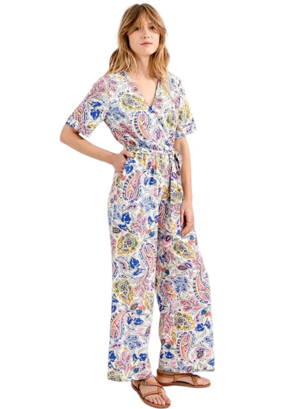 Molly Bracken Tuta Jumpsuit White Fantasy Small